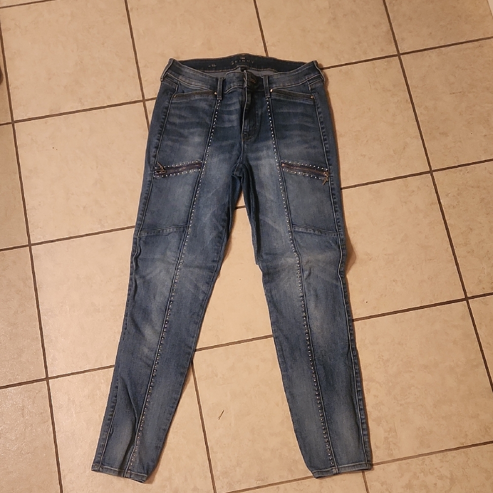 White House Black Market Blue Skinny Jeans